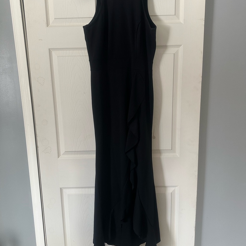 Chic Asymmetrical Black Dress